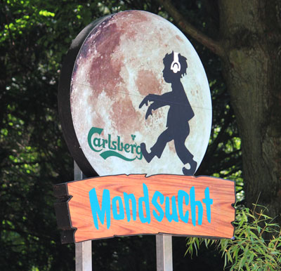 Mondsucht-Schild