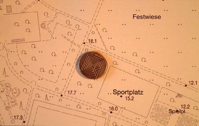 Lageplan vom Labyrinth (Foto/Lageplan: Heidger Juschka)